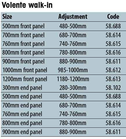 Volente Sizing Chart