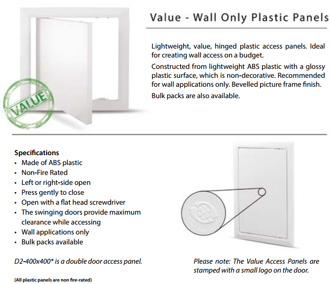  Value Panel Spec