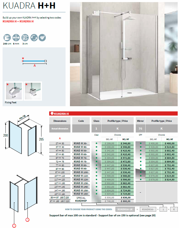Novellini Mirrored H + H Spec Novellini Mirrored H + H Spec
