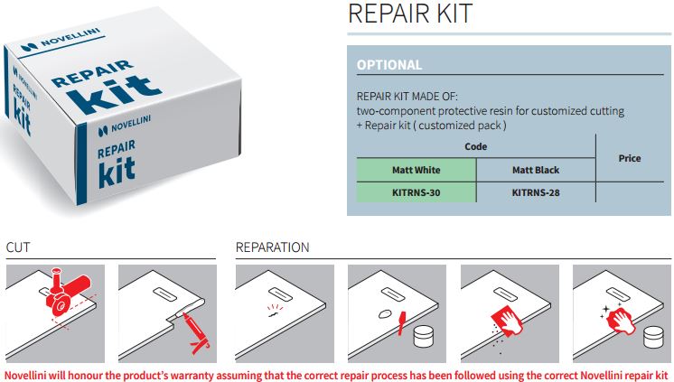 Novellini Nova Solid Repair Kit