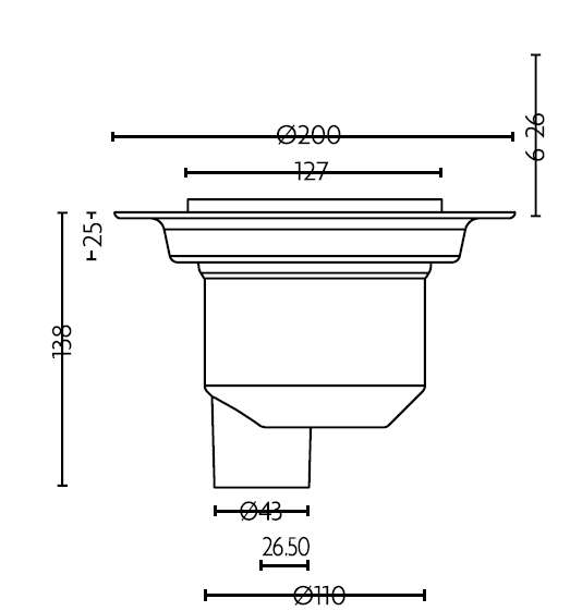 UTT01/V Technical Drawing, Dimensions UTT01/V Technical Drawing, Dimensions
