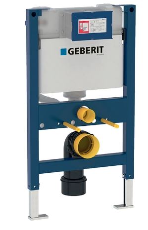 Geberit Duofix frame for wall-hung WC, 82 cm, with Kappa concealed cistern 15 cm 