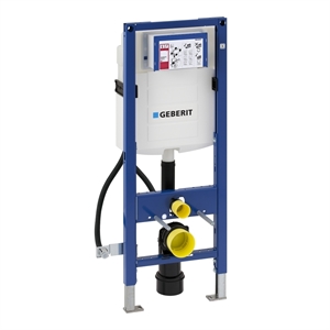 Geberit Duofix Frame for Wall-hung WC, 112cm with Sigma Concealed Cistern 120mm, Less-abled Installation (1120mm) 