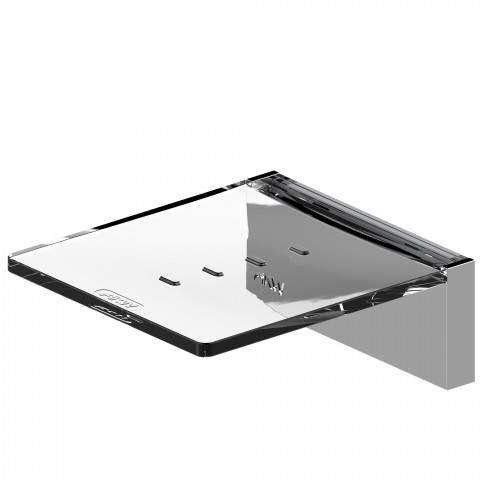 AKW - ONYX - ACCESSORIES - Soap Dish in Chrome (133 x 42 x 100mm)