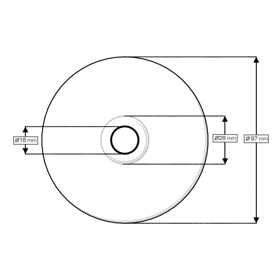 AKW - ONYX - ACCESSORIES - Toilet Brush Technical Drawing