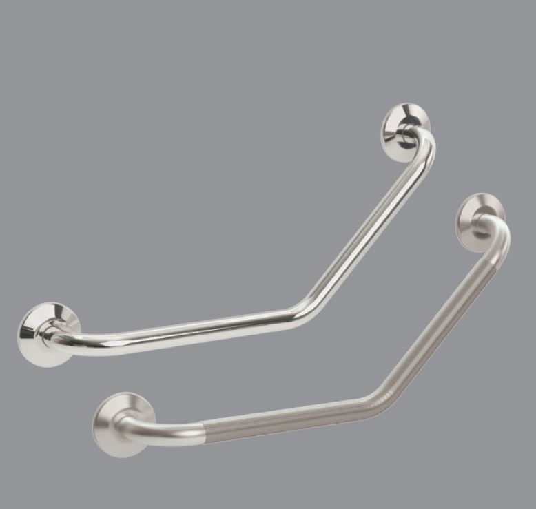 Bathex Cranked Grab Rail 300x300mm
