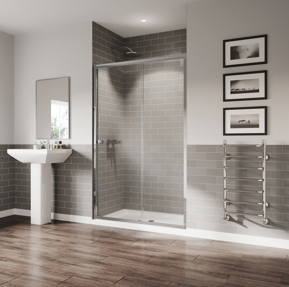 Coram - GB5: Sliding Door Shower Enclosure (1000mm, 1100mm, 1200mm)