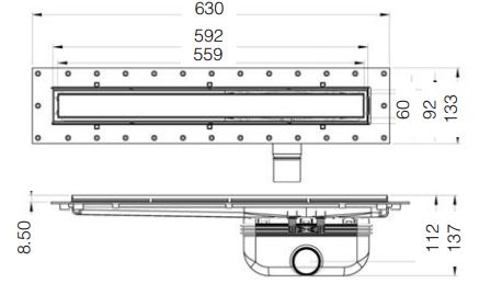 N&C - Linear Shower Deck, 1500 x 900mm - Image 3