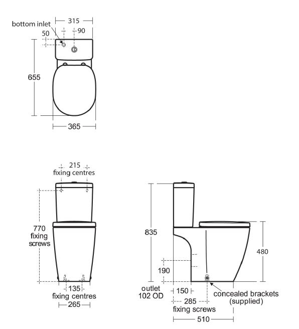 Technical Drawing and dimensions