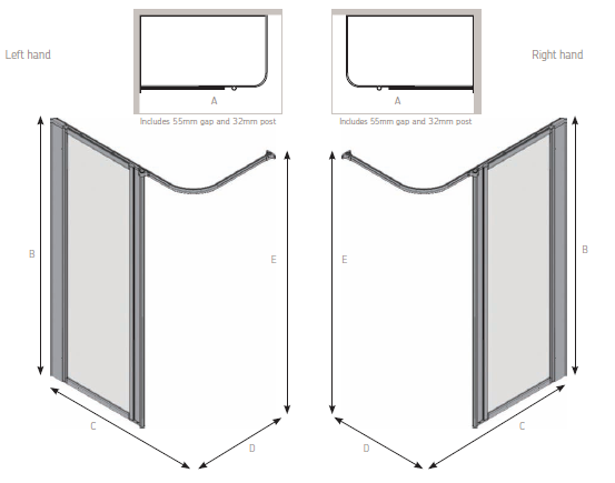 AKW Option HF Silverdale Technical Drawing