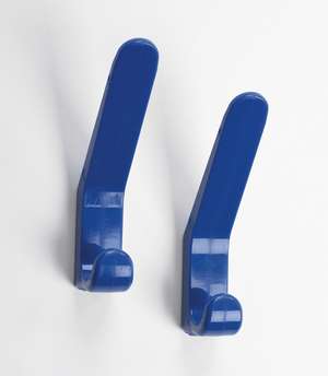 AKW - Blue Clothes Hook (1 x Hooke & 1 x Fixing)
