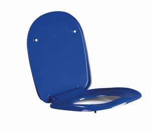 AKW Ergonomic Toilet Seat with lid Blue