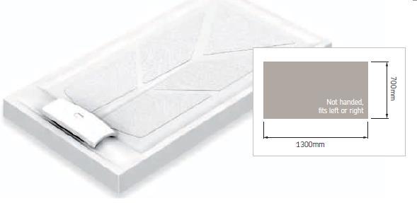 AKW - Sulby - Shower Tray, 1420 x 700mm x 110mm High