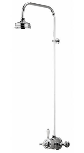 Aqualisa Aquatique - 5" Inch Fixed Shower Head for Exposed Valve (Chrome or Gold) 