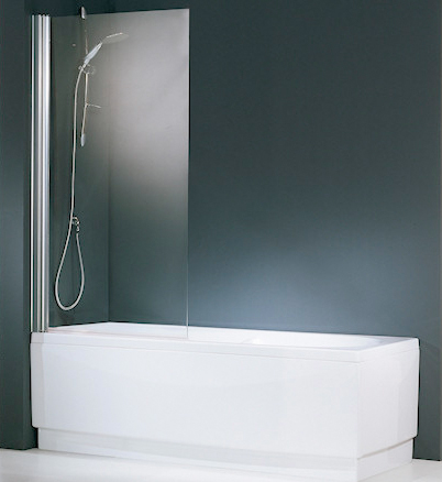 Novellini - Aurora 1 - Hinged Bath Screen - Reversible