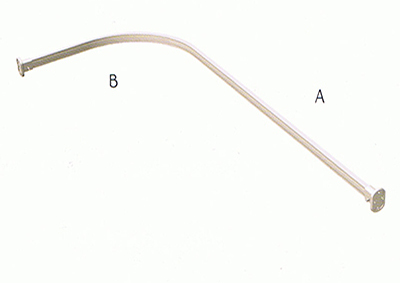 Impey - Corner Curtain Rail (1500x900mm)