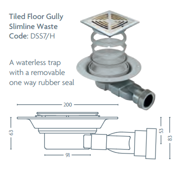 Impey Tiled Floor Gully DSS7H