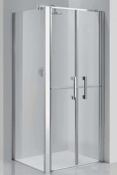 Novellini - Free 1 2B Shower Screen - Hinged Stable Door + Side Panel