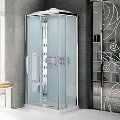 Novellini - Glax 3 A90x70 - Offset Corner Entry Shower Cubicle
