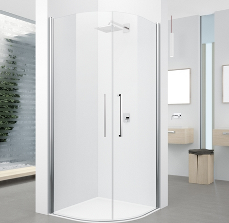 Novellini Young 2.0 R2 LUX Quadrant Shower Enclosure, 2 Pivot Doors
