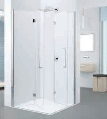 Novellini - YOUNG 2.0 - 2GS - Hinged Bi-Folding Shower Doors (LEFT SIDE DOOR ONLY) - Image 2