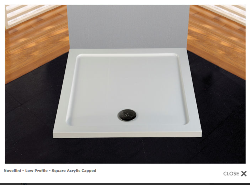 Novellini - Low Profile - Square Acrylic Capped Shower Tray