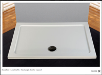 Novellini - Low Profile - Rectangle Acrylic Capped Shower Tray