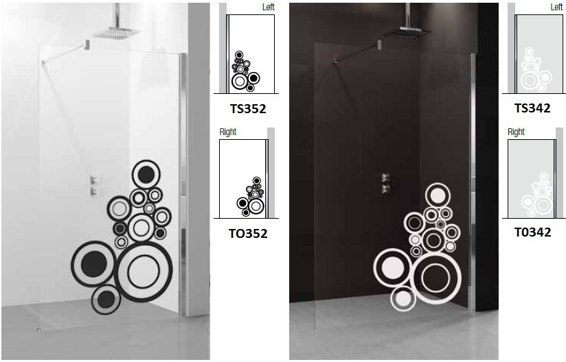 Novellini Kuadra Walk 6 In Art Shower Screen Fixed - Image 5