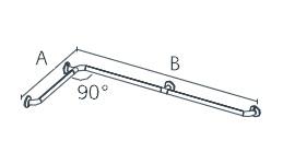 Lakes - Double Shower Handrail