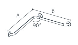 Lakes - Single Shower Handrail