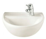 wyford - Sola Medical Washbasin Basin 500x400mm, 1 Taphole, RIGHT HAND TAP HOLE