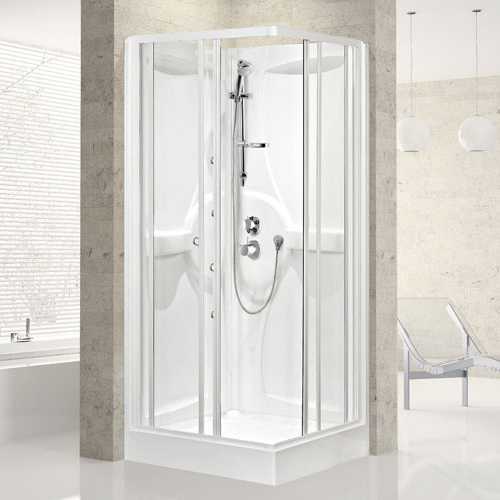 Novellini - Media A90 - Corner Entry Shower Cubicle