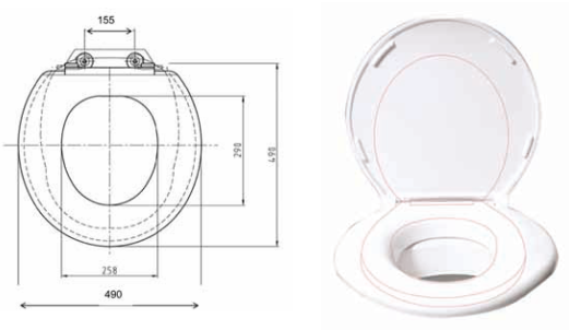 Big John - Toilet Seat & Cover, 380Kg / 60st (Non-Returnable)