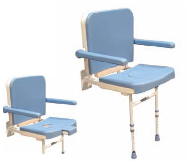 FC Dual Folding Seat with Arms Legs & Backrest, Padded