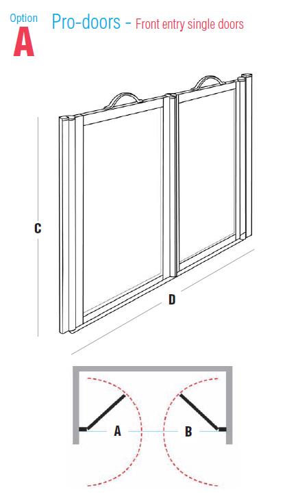 FC Option A - Front entry single doors