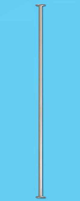 N&C - NOVA -  Floor to Ceiling Pole / Grab Rail Pole (2700mm, Polished Stainless Steel)