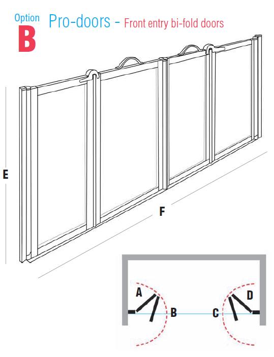 FC Option B - Front entry bi-fold doors