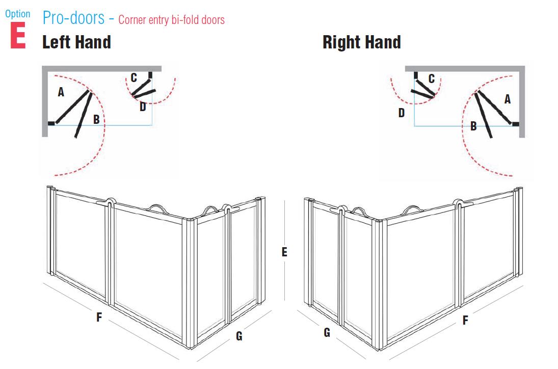 FC Option E - Corner entry bi-fold doors