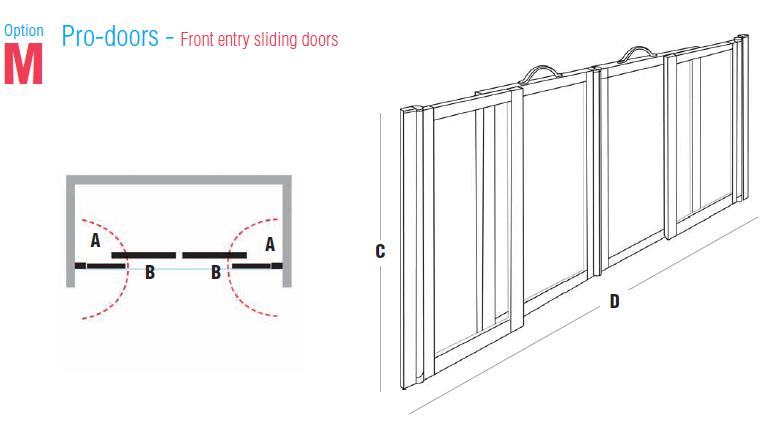 FC Option M - Front entry sliding doors