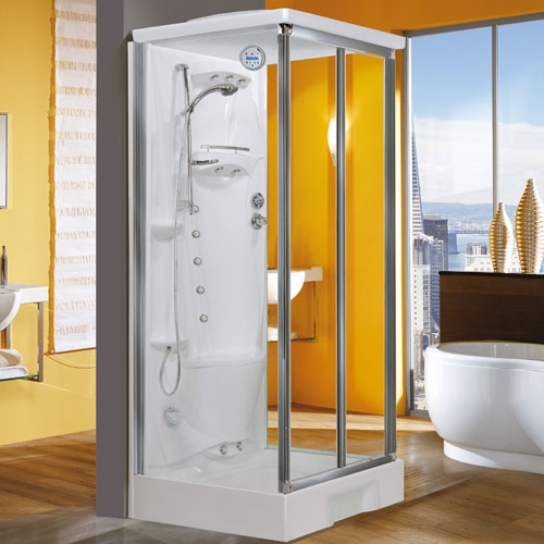 Novellini - New Holiday S2F100 - Bifold Door + 2 Side Panels