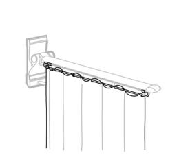 Pressalit - PLUS - Shower Curtain for PLUS Support Arm (R9311000)
