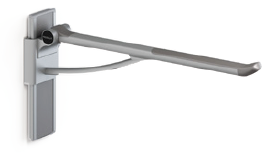 Pressalit - PLUS - Support Arm, 700mm, Projection: 730mm (Height Adj. Removable & Foldable) Left Hand Operated