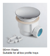 Lakes Rectangular Light Weight Corner Waste Shower Tray - Image 2