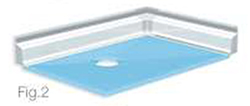 AKW - Tuff Form Pipe Duct Kit 3 (Corner Moulding) (For Vinyl Floor)