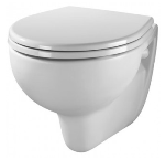 Twyford Alcona Wall Hung Toilet Pan, Horizontal Outlet