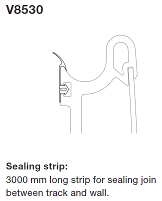 V8530, Water seal - 3000 mm strip