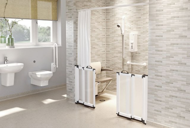 Impey - FreeGlide - Option 5 - Half Height Shower Screen - Image 2