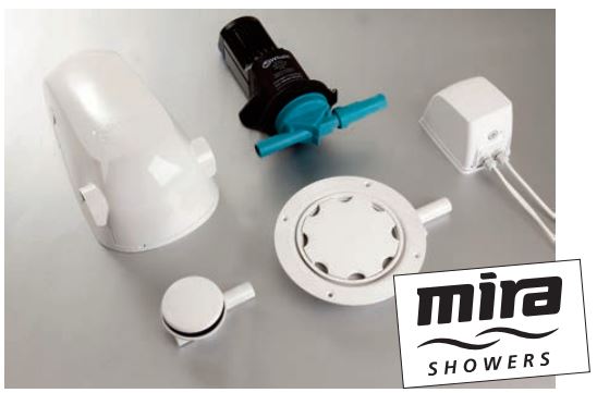 Whale SDP134T - Instant Match - BLUETOOTH - Wet Floor Kit. Suitable for use with Mira Advance Flex Extra - SPECIAL OFFER