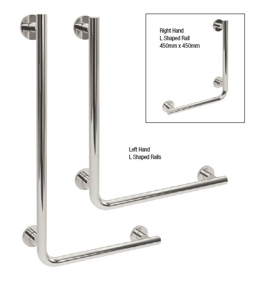 Bathex Yardlet L Shaped Grab Rails