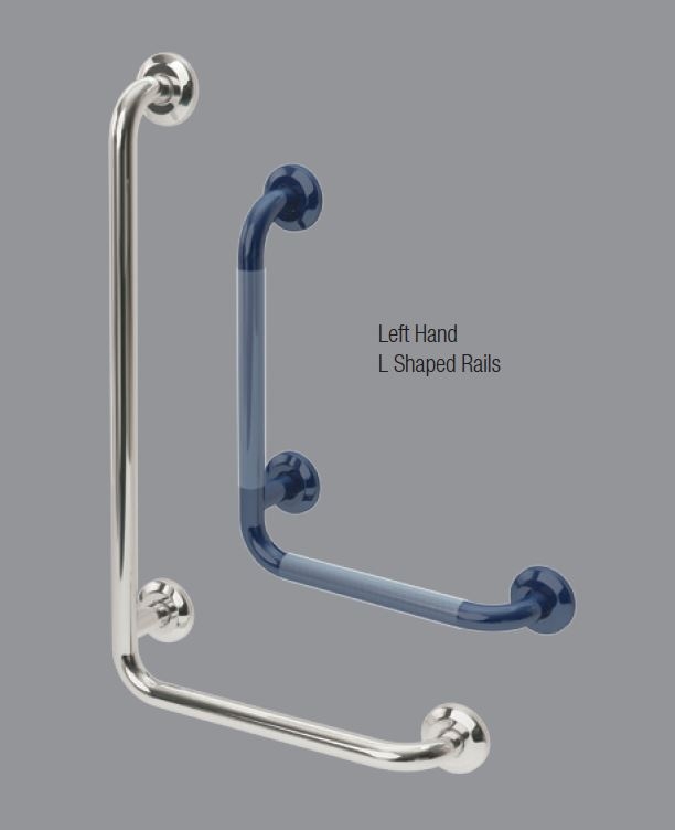LEFT HAND L Shaped Grab Rail